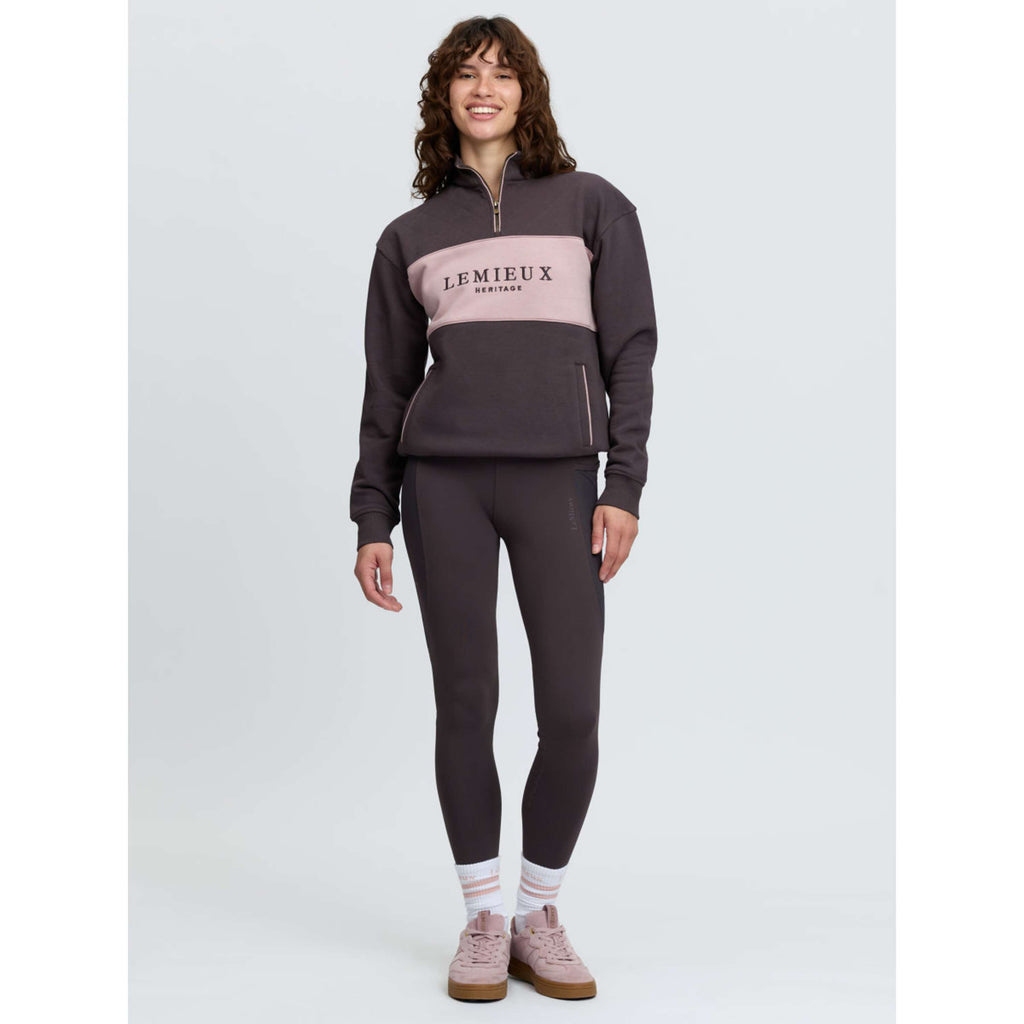 LeMieux Pull Heritage Quarter Zip Cocoa