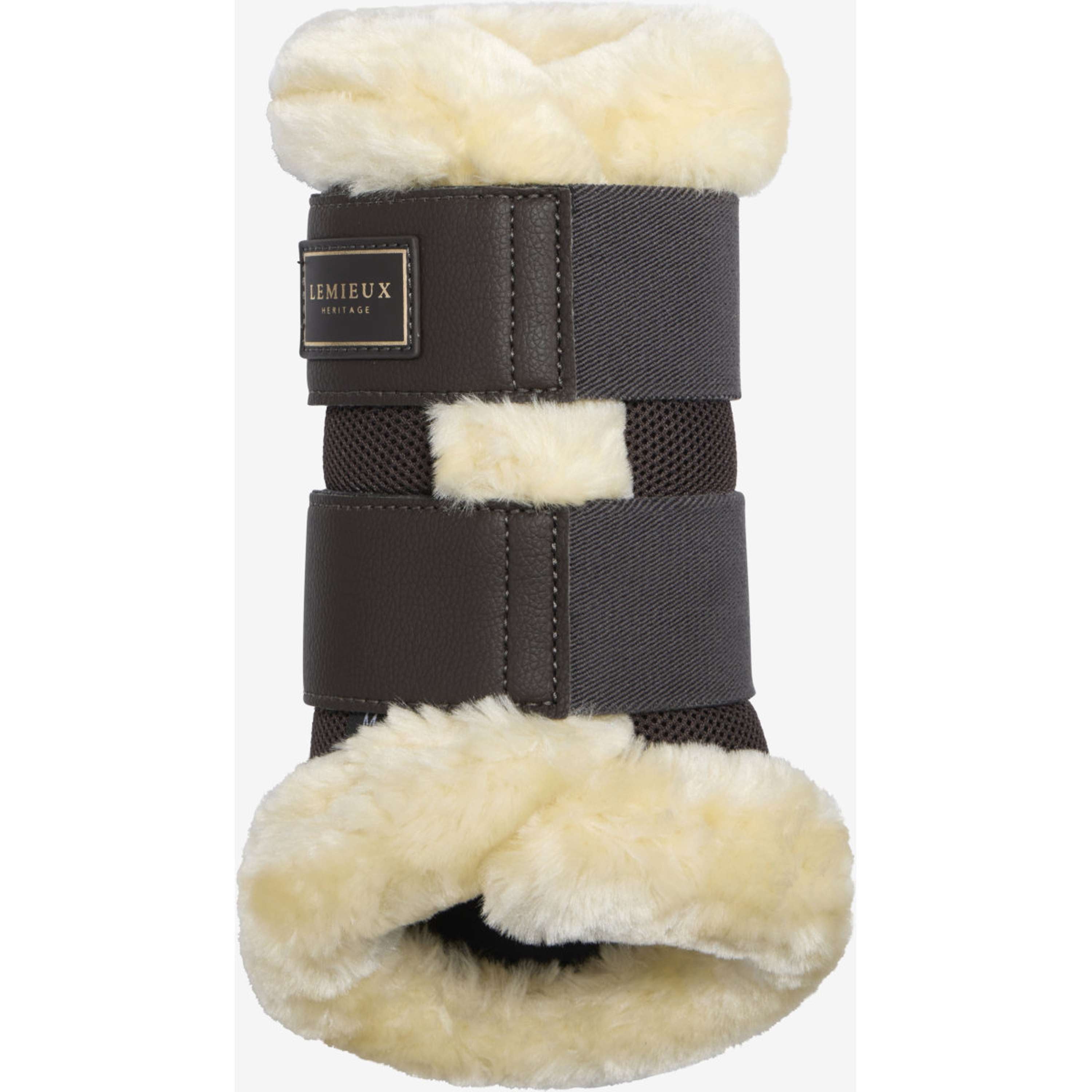 LeMieux Guêtres Heritage Fleece Edged Cocoa