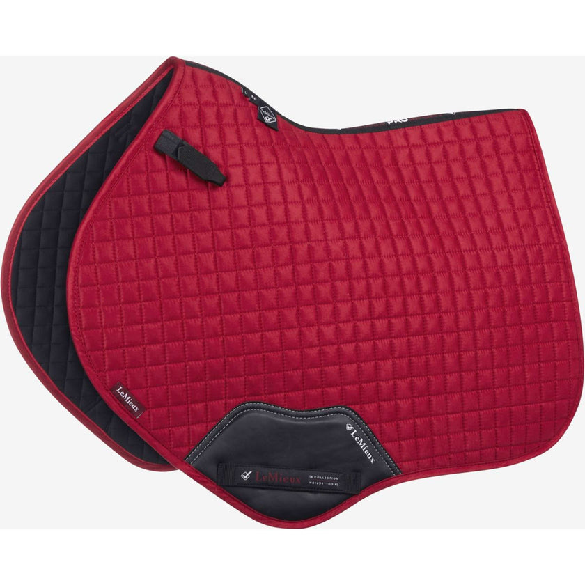 LeMieux Tapis de Selle Suede Square Close Contact Chilli