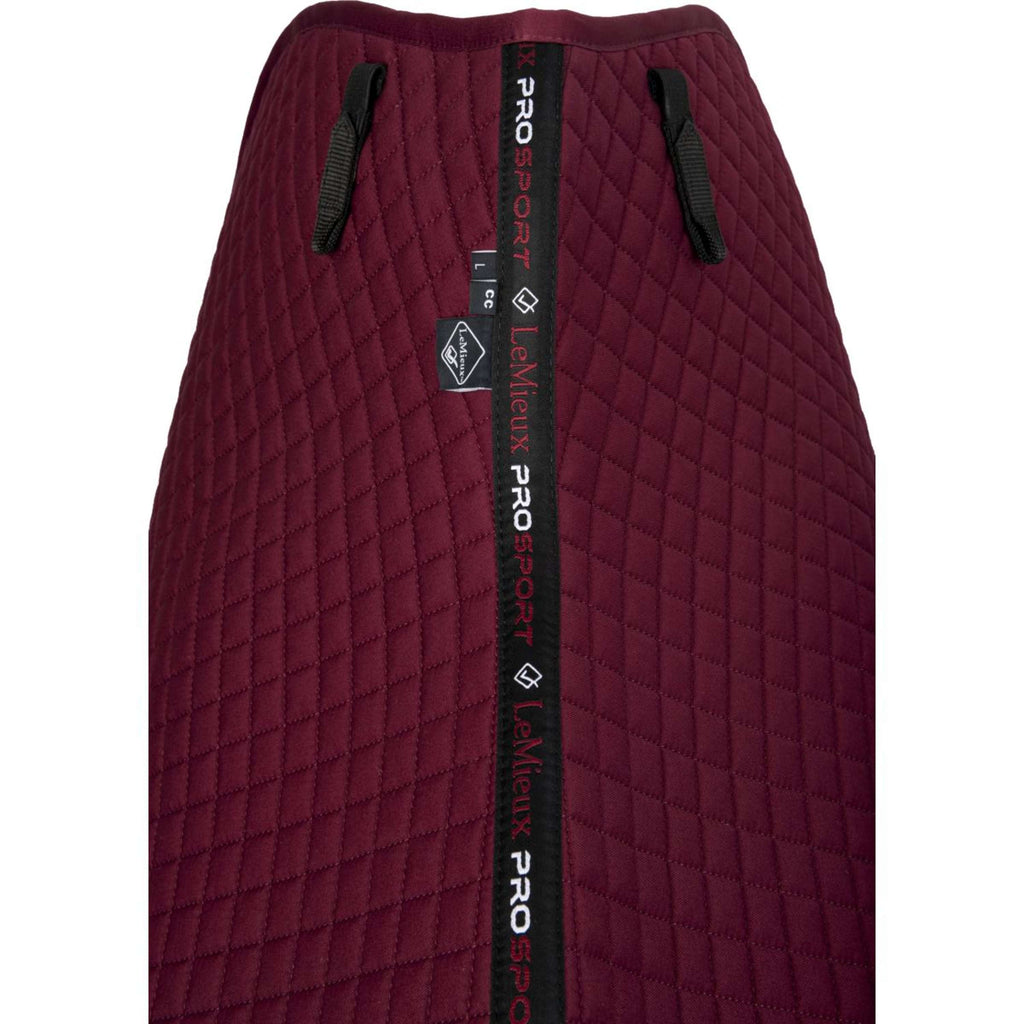 LeMieux Tapis de Selle Cotton Square Close Contact Bordeaux