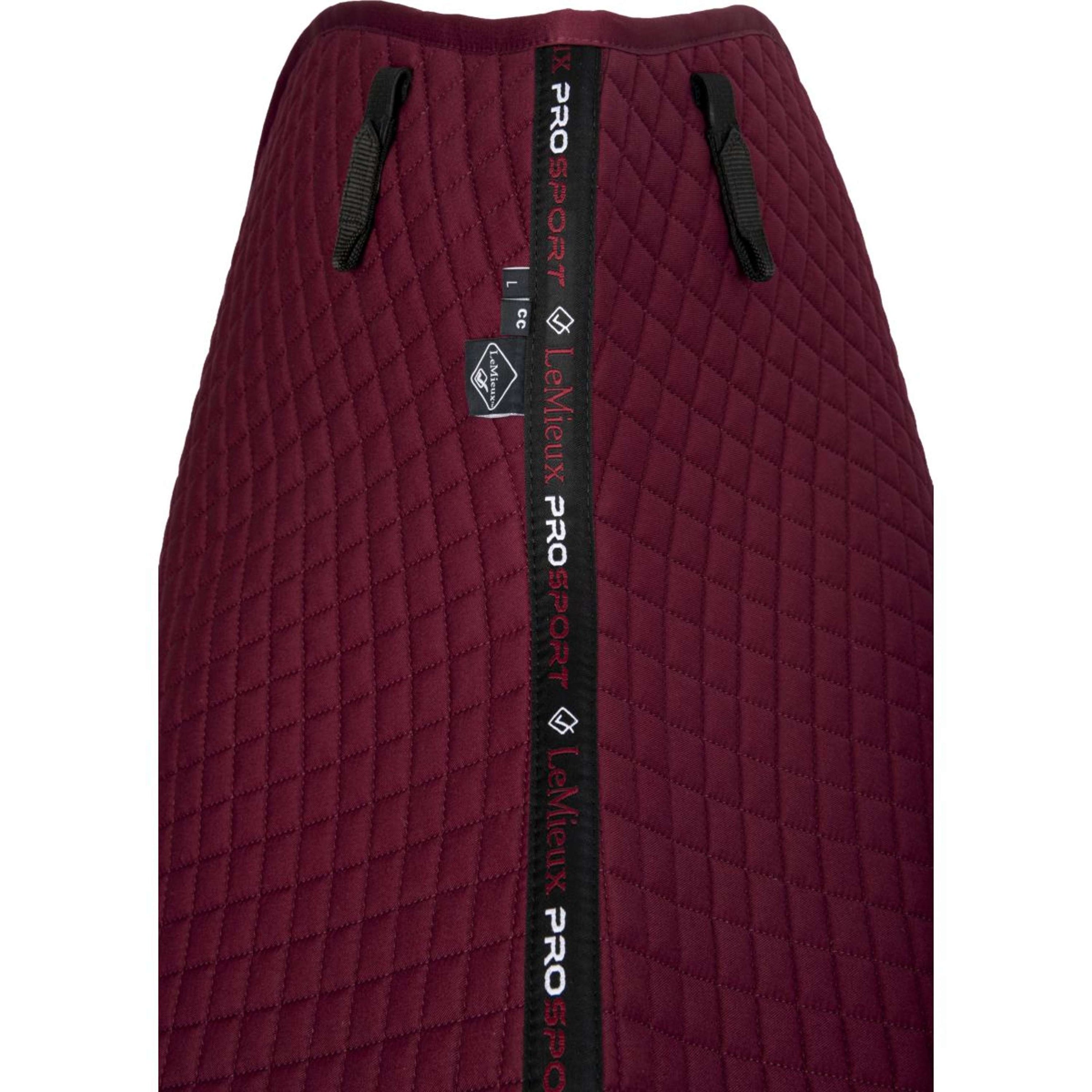 LeMieux Tapis de Selle Cotton Square Close Contact Bordeaux