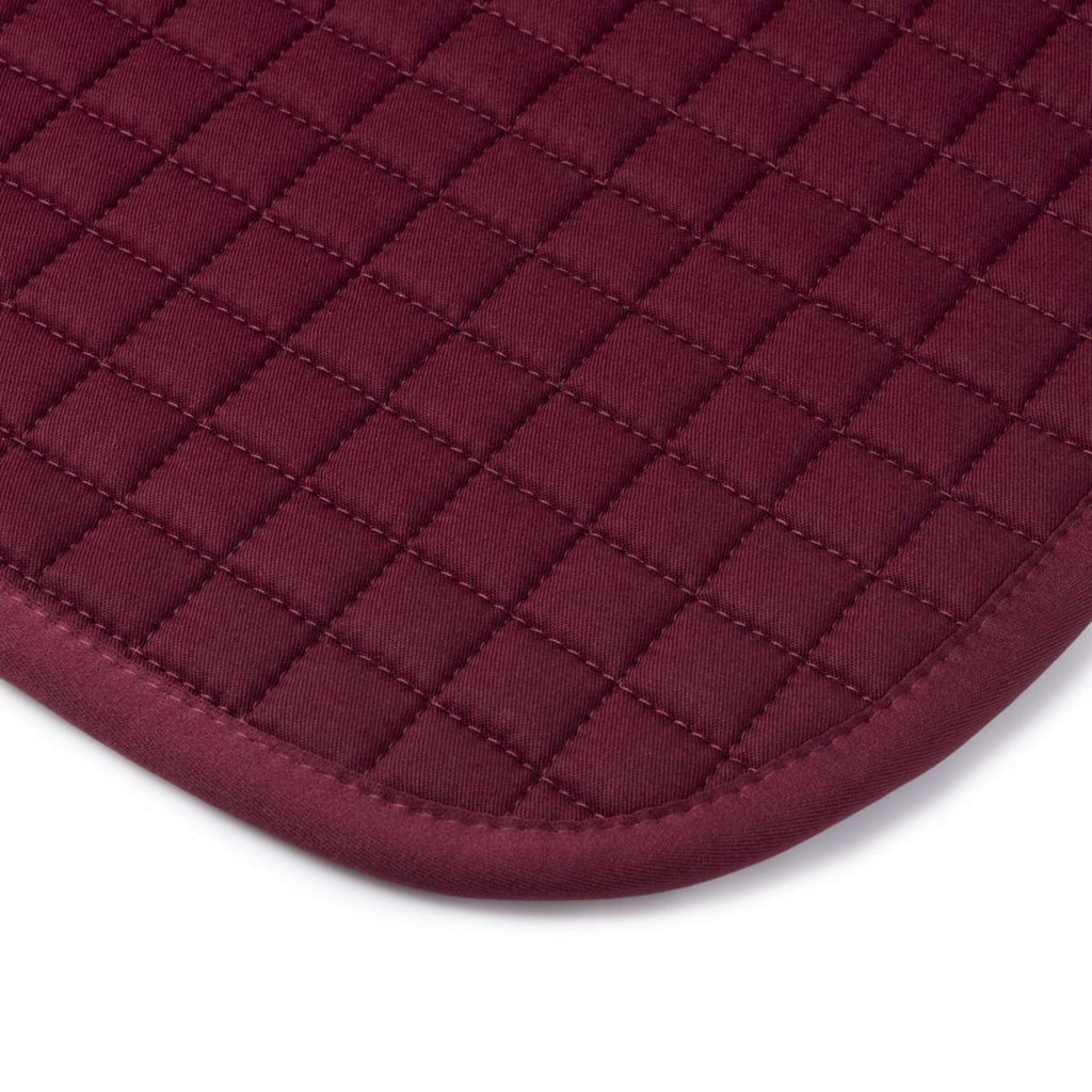 LeMieux Tapis de Selle Cotton Square Close Contact Bordeaux