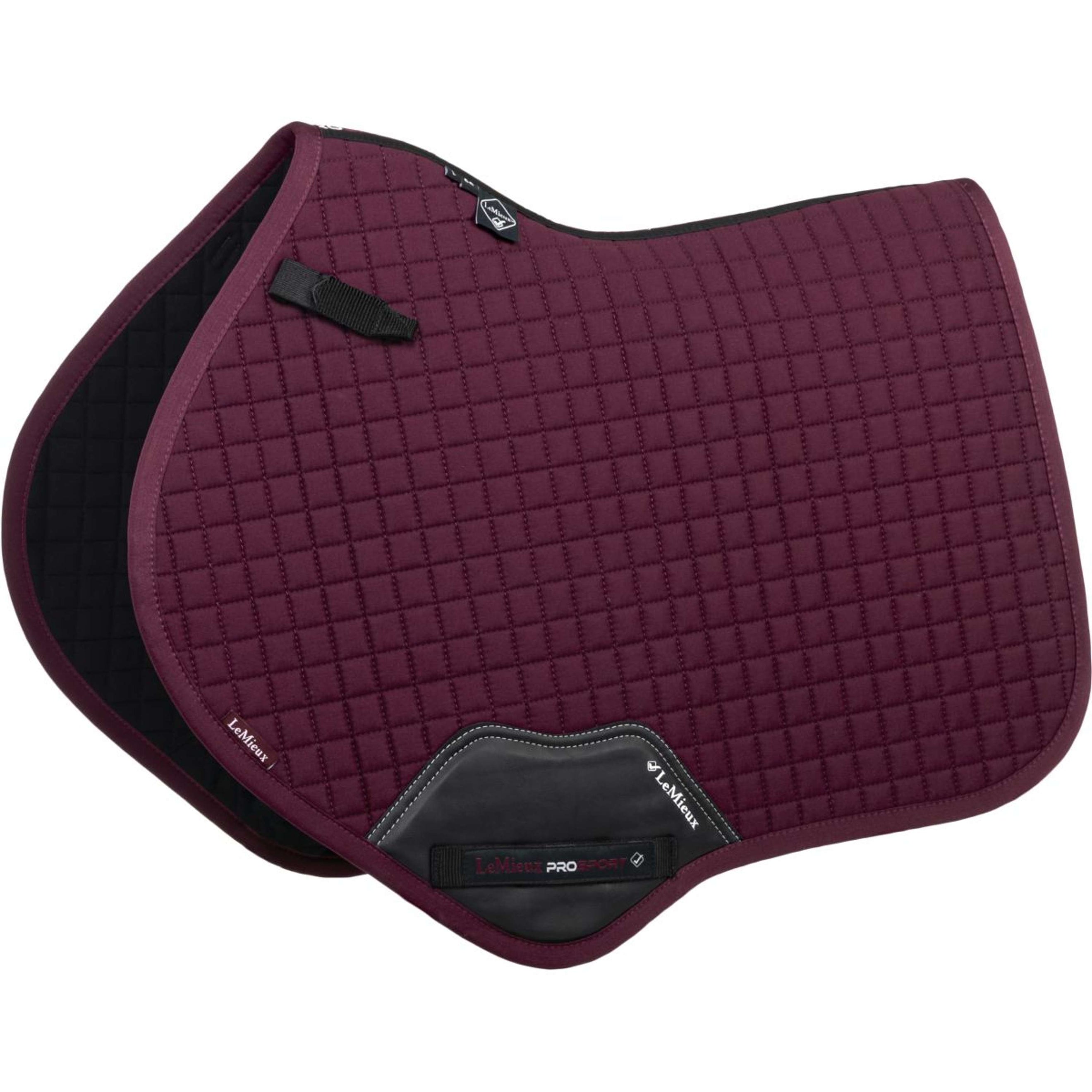 LeMieux Tapis de Selle Cotton Square Close Contact Bordeaux