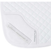 LeMieux Tapis de Selle Cotton Half Square Close Contact Blanc