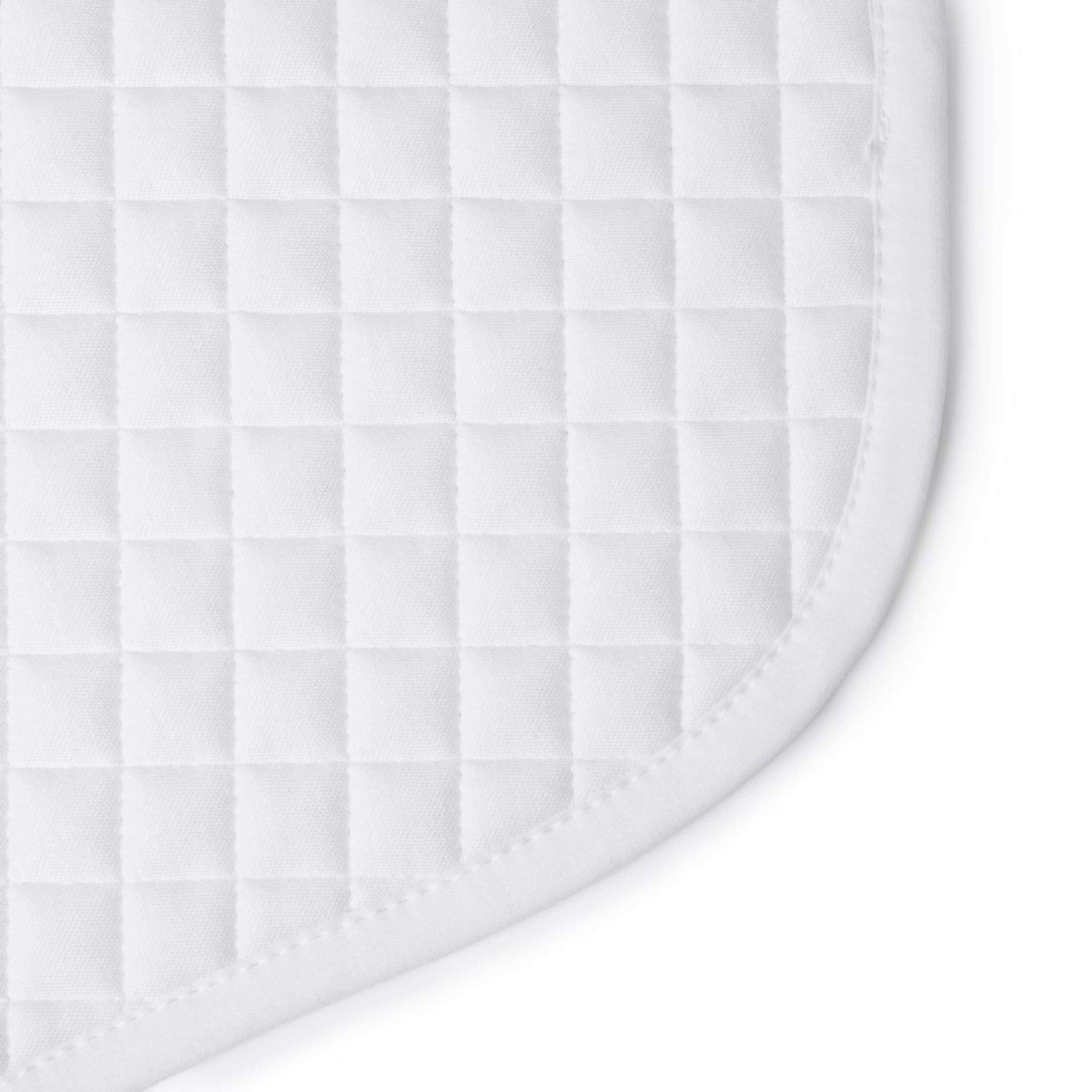 LeMieux Tapis de Selle Cotton Half Square Close Contact Blanc