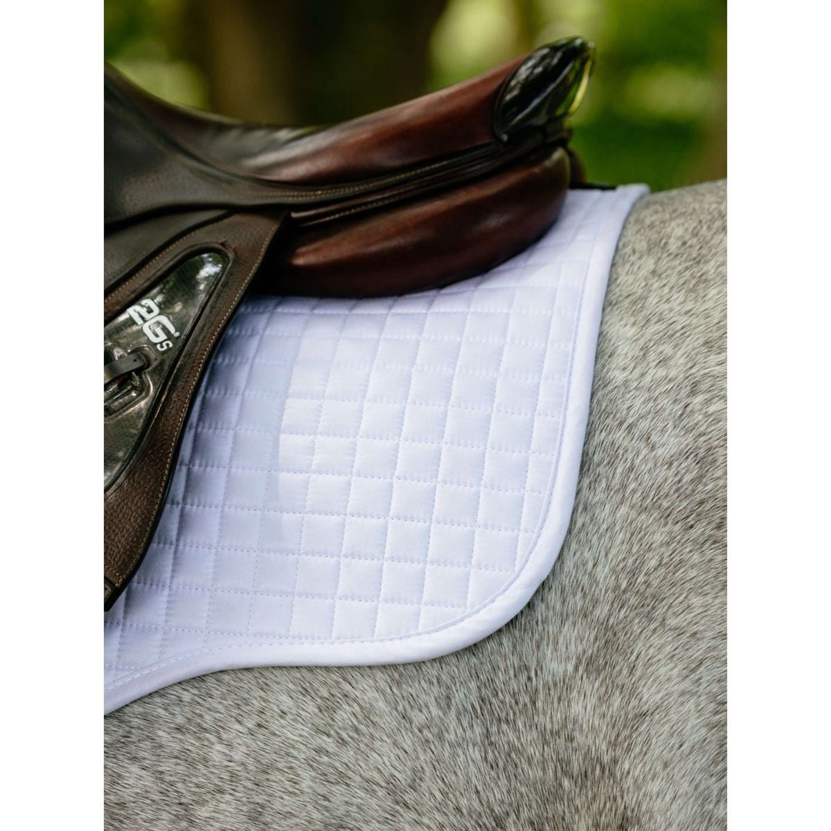 LeMieux Tapis de Selle Suede Square Polyvalent Blanc