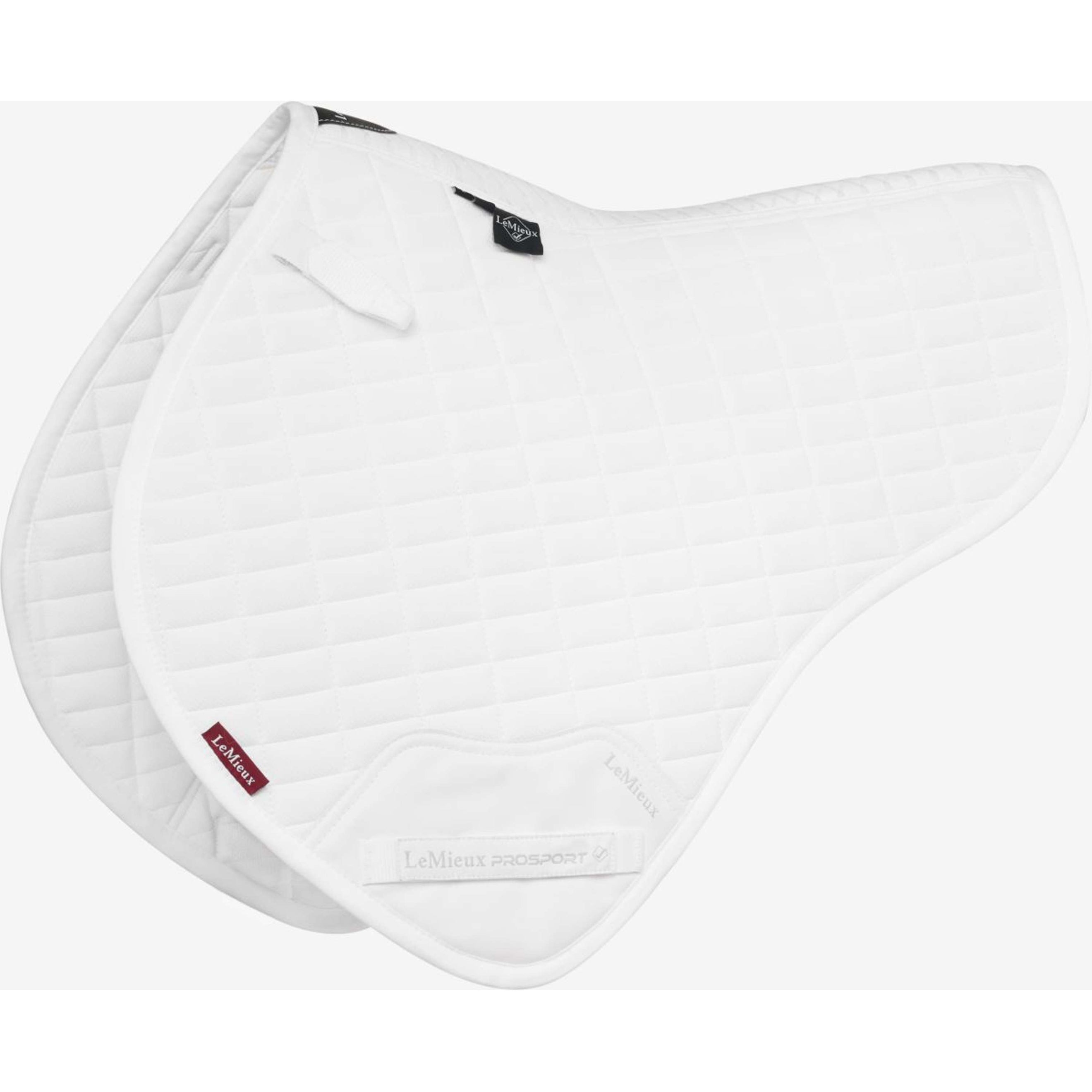 LeMieux Tapis de Selle Self-Cool Half Square Close Contact Blanc