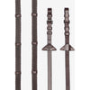 LeMieux Rênes Soft Rubber with Stoppers Havana/Silver