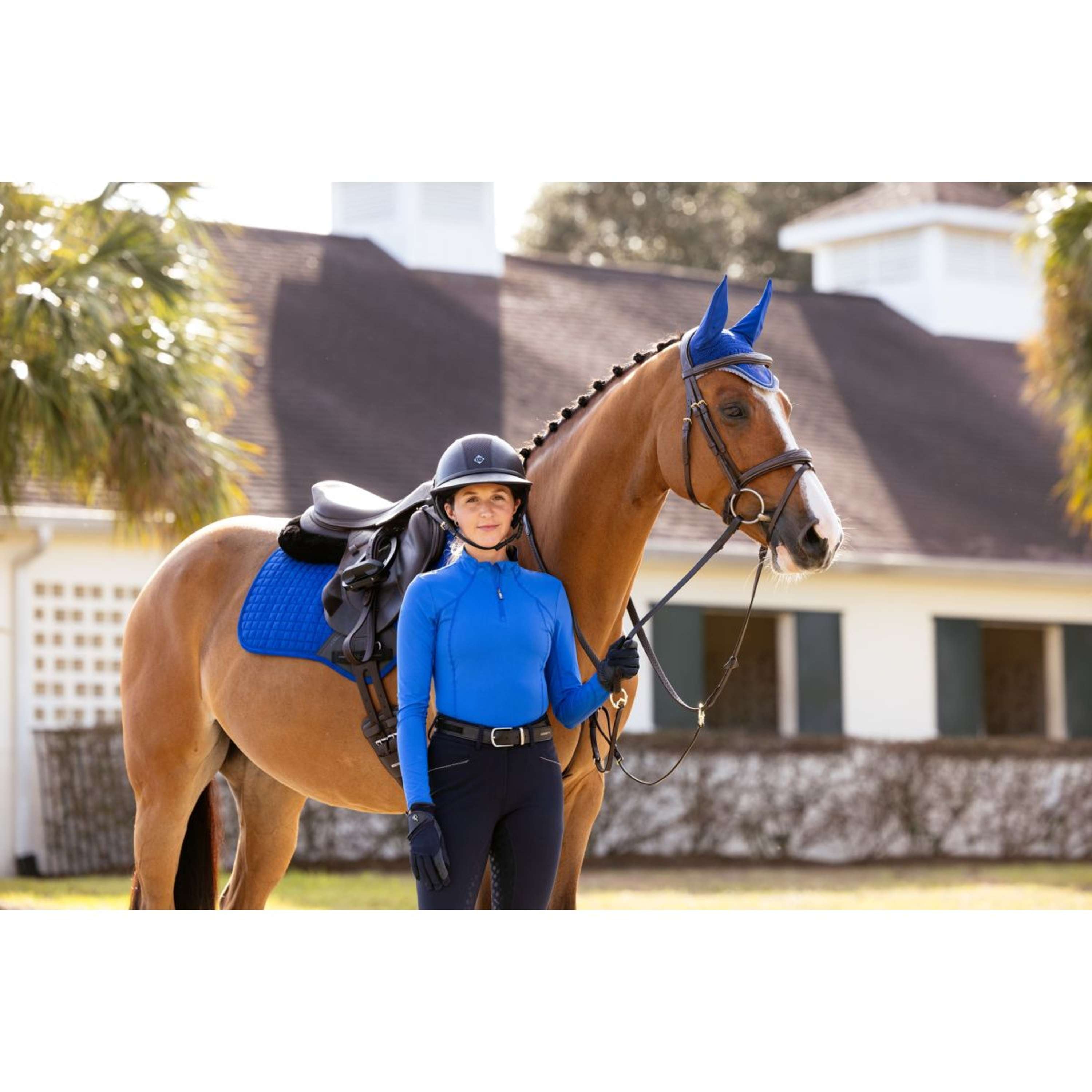 LeMieux Tapis de Selle Suede Square Close Contact Benetton