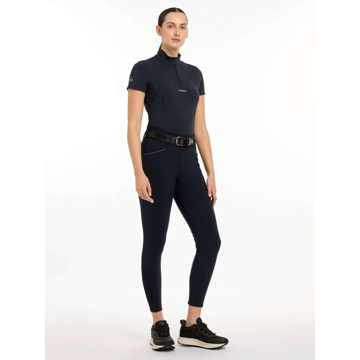 LeMieux Pantalon d'Équitation Victoria Siège en Daim Marin