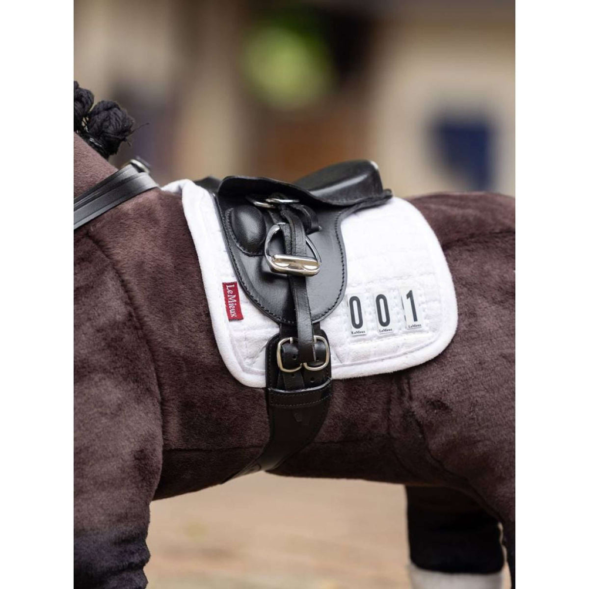 LeMieux Toy Pony Tapis de Selle Dressage Blanc