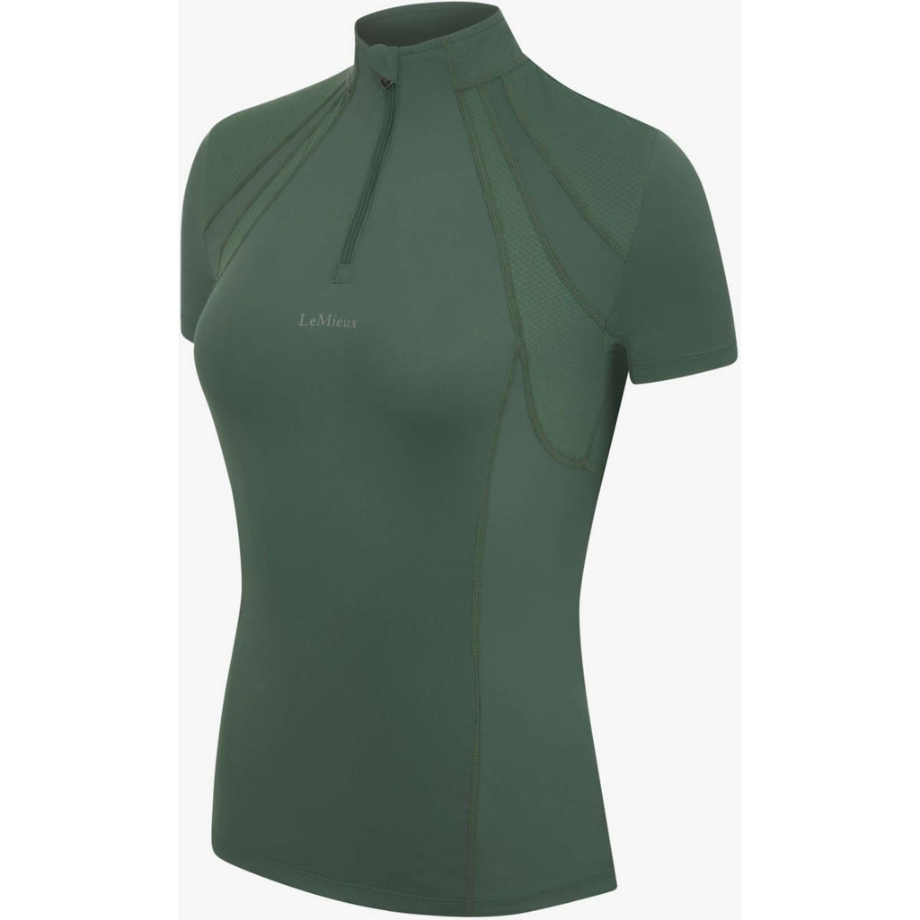 LeMieux Baselayer Mia Mesh Manches Courtes Hunter Green