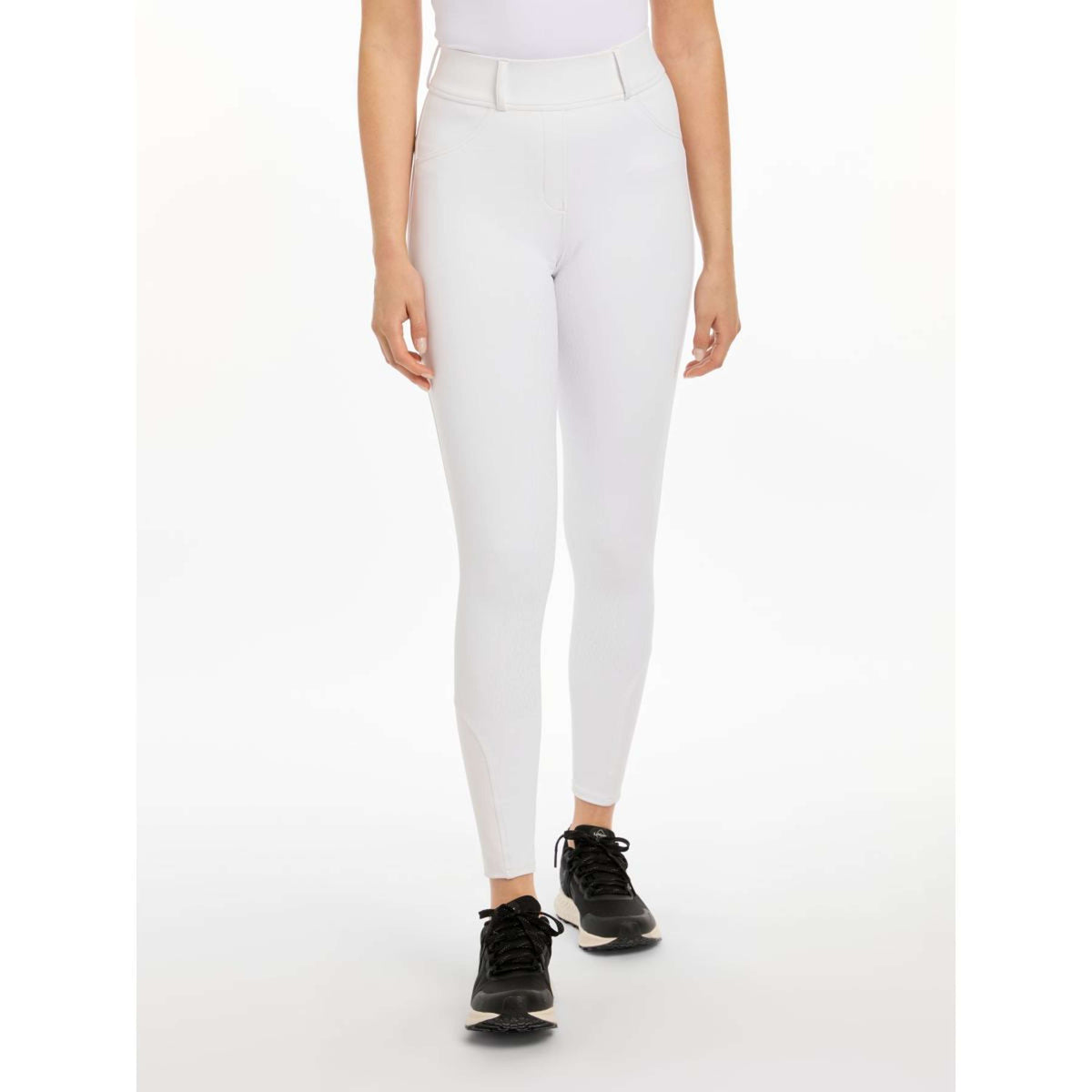 LeMieux Legging d'Équitation Demi Blanc