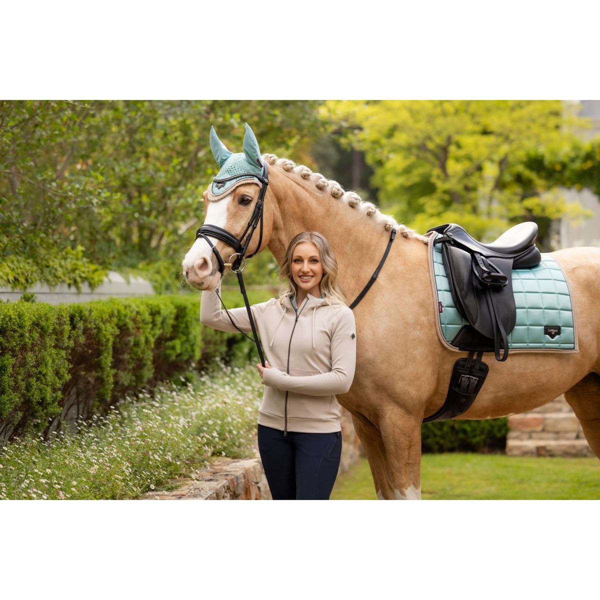 LeMieux Tapis de Selle Loire Classic Dressage Aqua