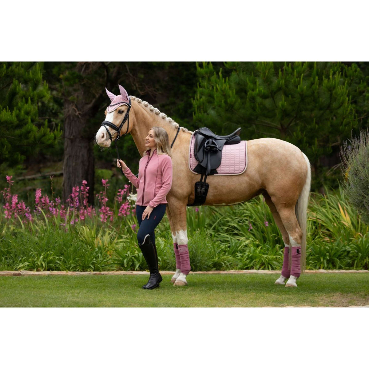 LeMieux Tapis de Selle Suede Square Dressage Blossom