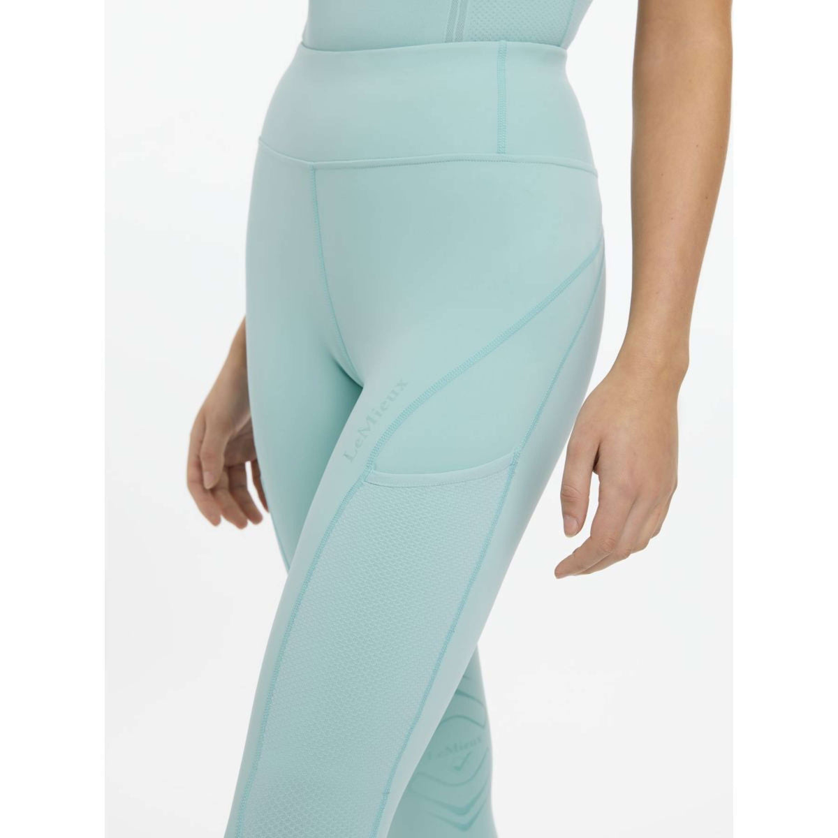 LeMieux Legging d'Équitation Lydia Mesh Aqua