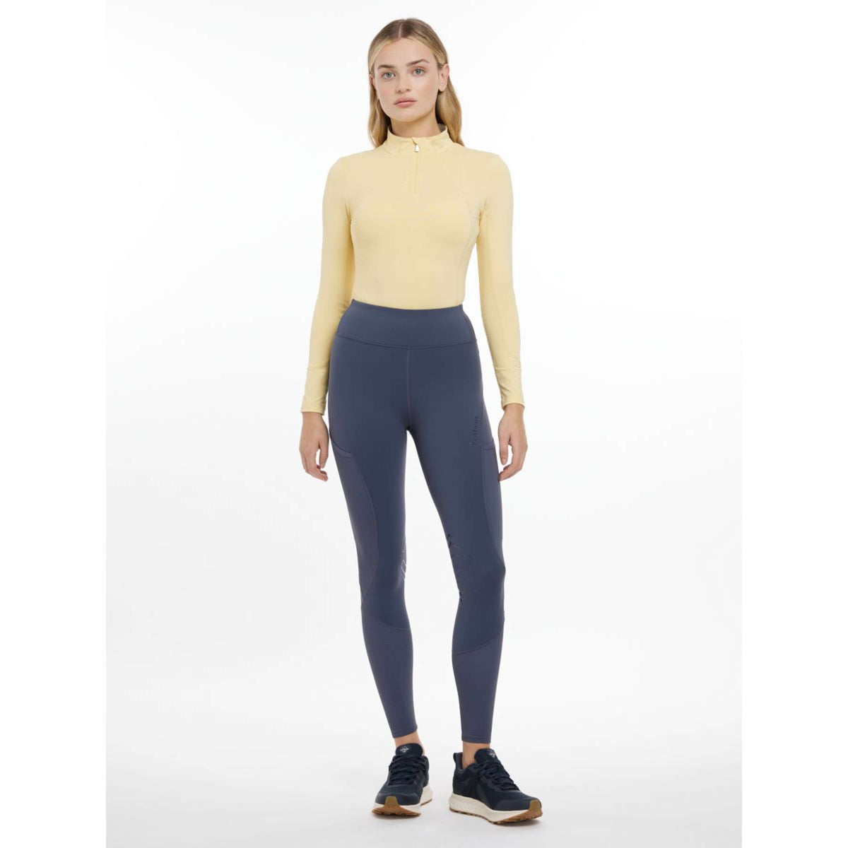 LeMieux Legging d'Équitation Lydia Mesh Dusk Blue