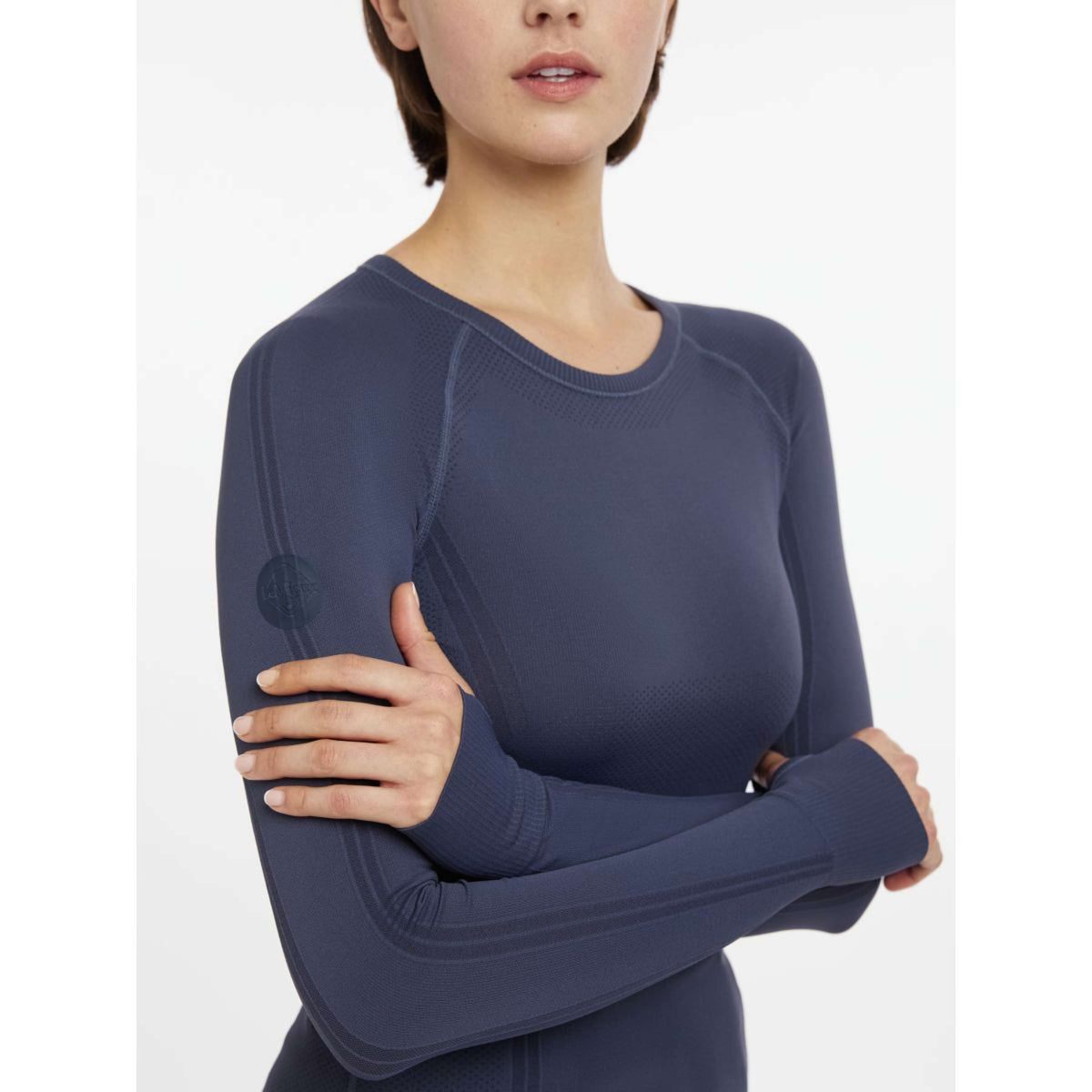 LeMieux Chemise Britney Seamless Longues Manches Dusk Blue