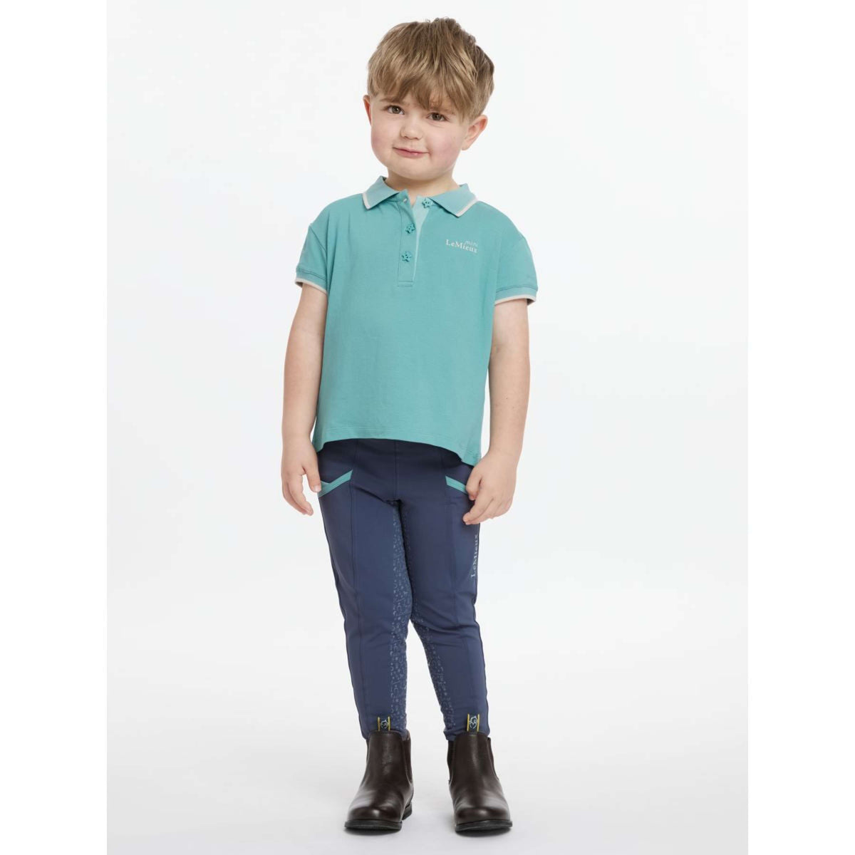 LeMieux Polo SS25 Mini Enfants Lagoon