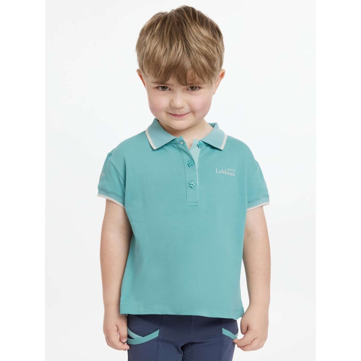 LeMieux Polo SS25 Mini Enfants Lagoon