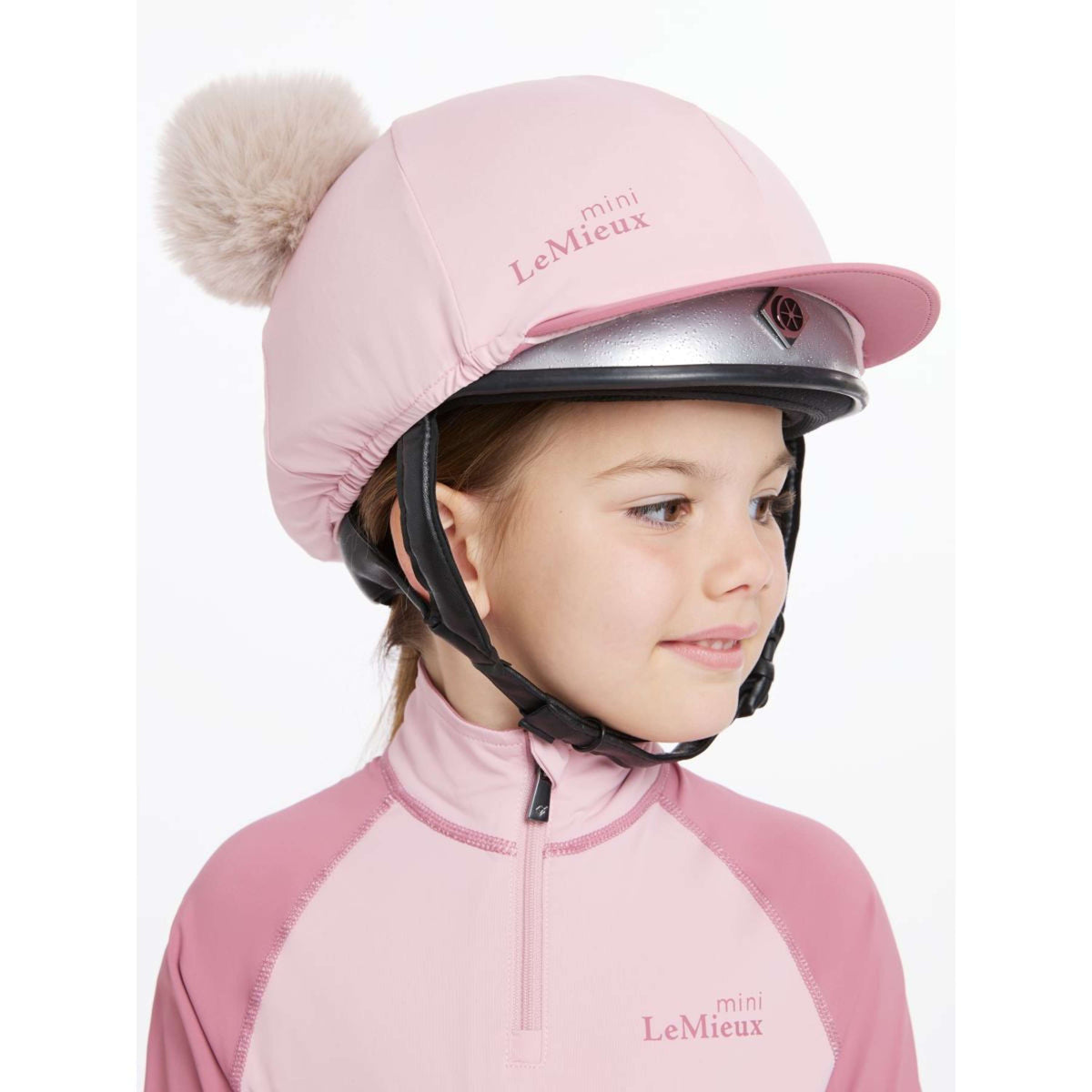 LeMieux Hat Silk Double Pom Enfants Blossom