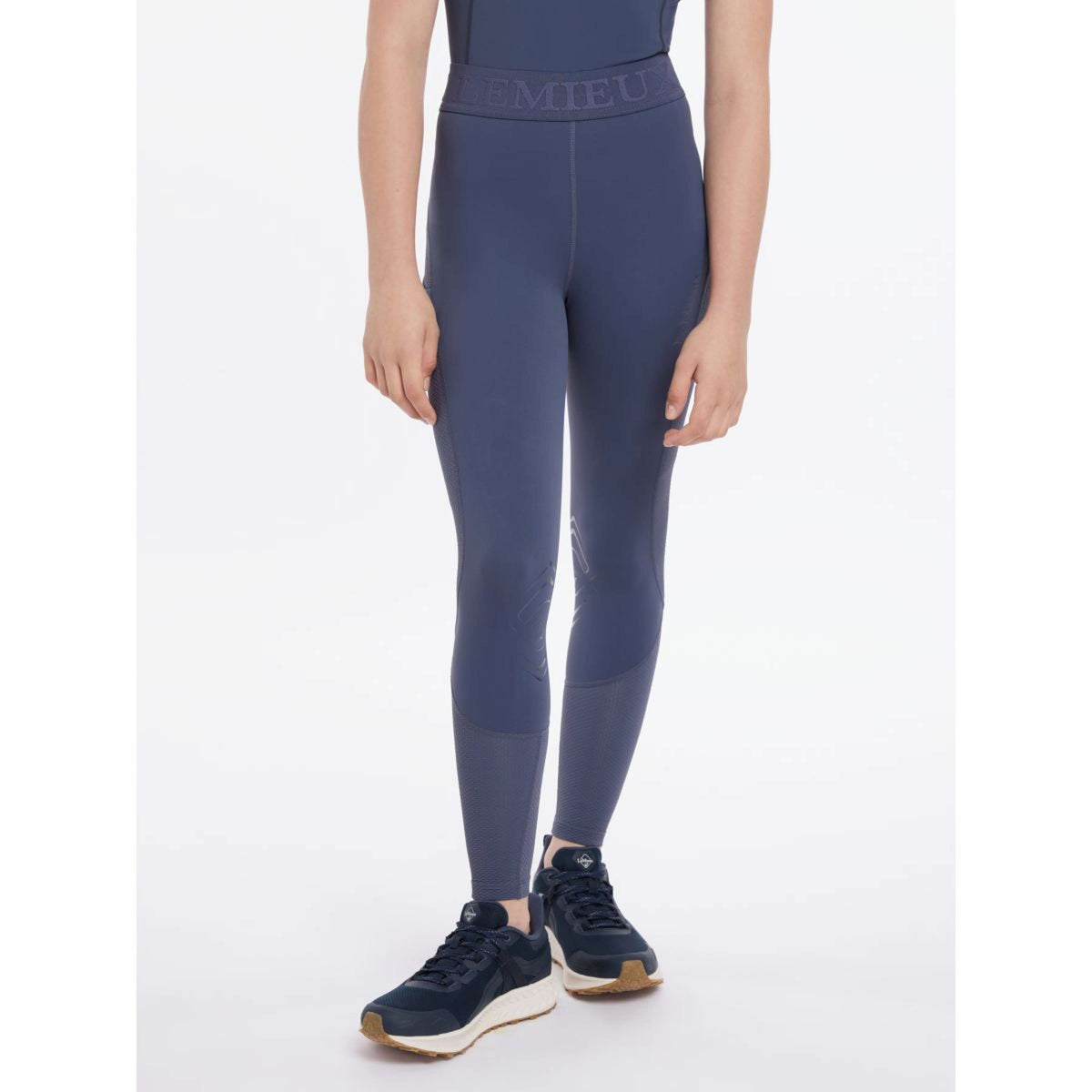 LeMieux Legging d'Équitation Lizzie Mesh Enfants Dusk Blue