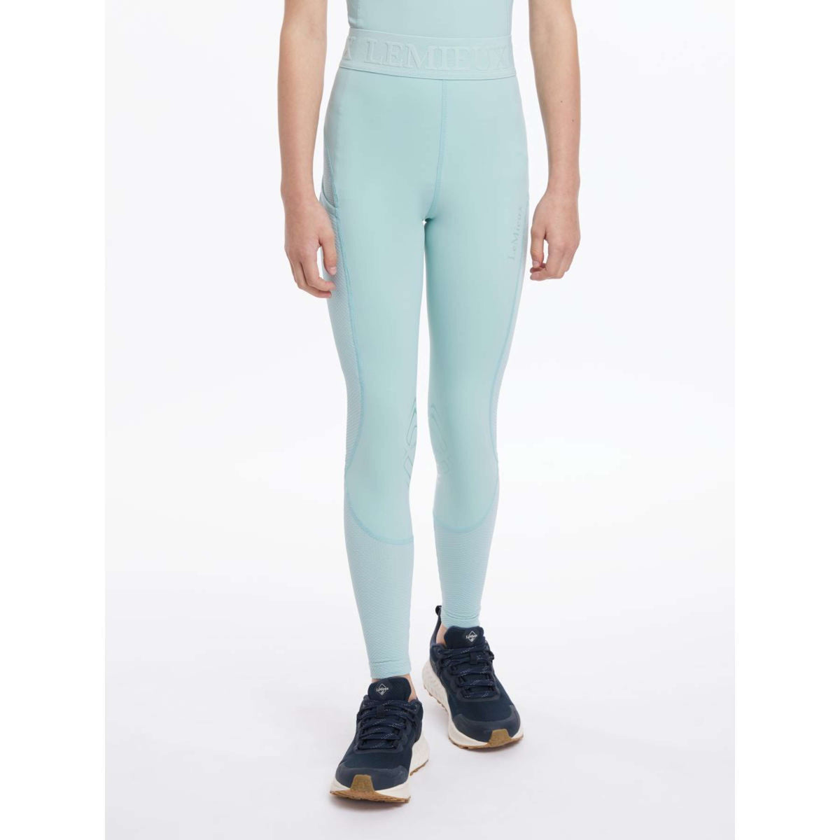 LeMieux Legging d'Équitation Lizzie Mesh Enfants Aqua