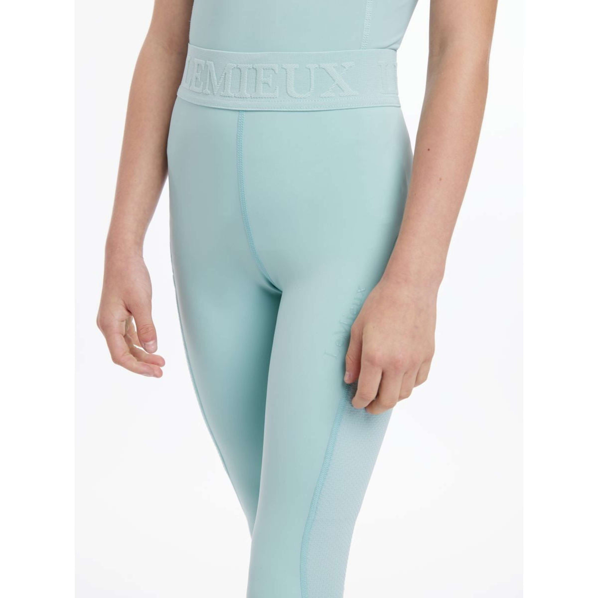 LeMieux Legging d'Équitation Lizzie Mesh Enfants Aqua