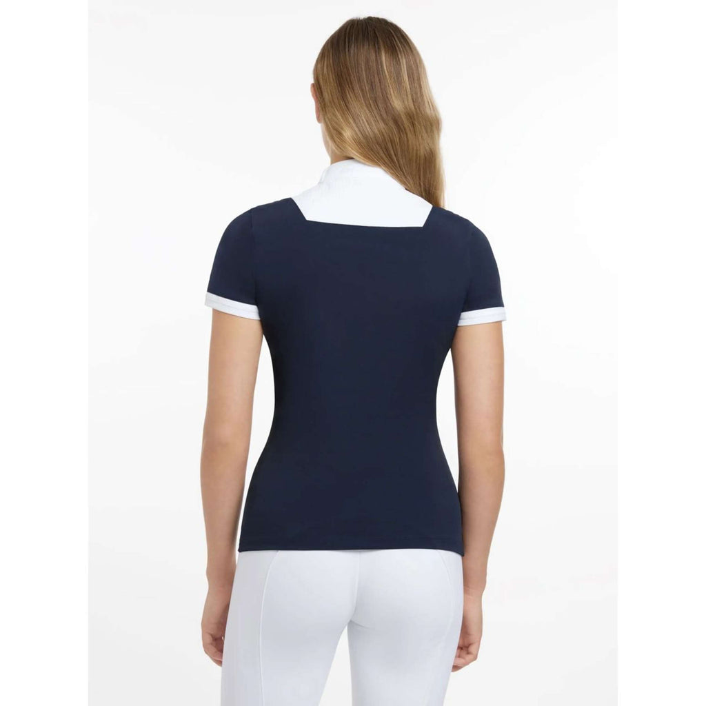 LeMieux T-shirt de Concours Sophia Manches Courtes Marin