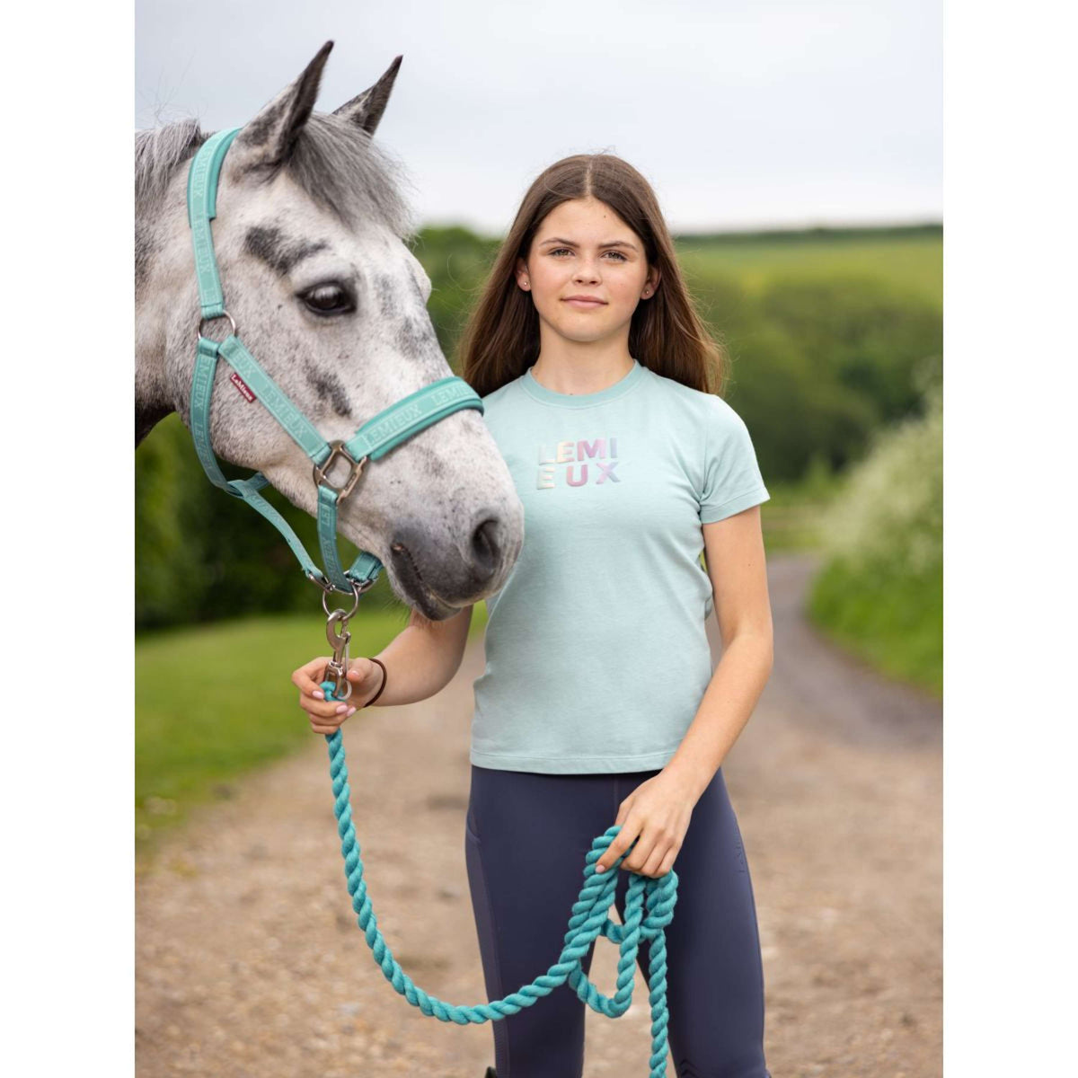 LeMieux T-Shirt Arianna Enfants Aqua