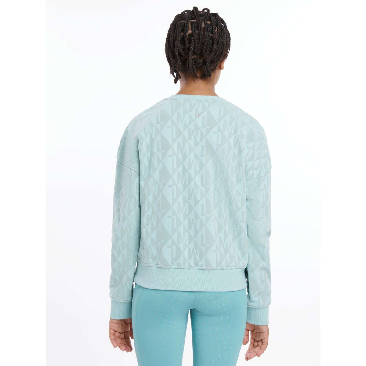 LeMieux Sweater Clea Crew Enfants Aqua