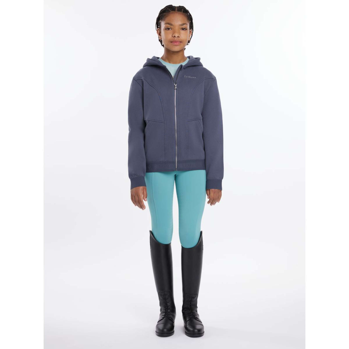 LeMieux Pull col Hoodie Hadley Enfants Dusk Blue