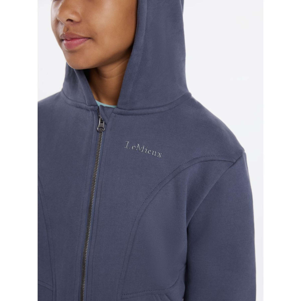 LeMieux Pull col Hoodie Hadley Enfants Dusk Blue