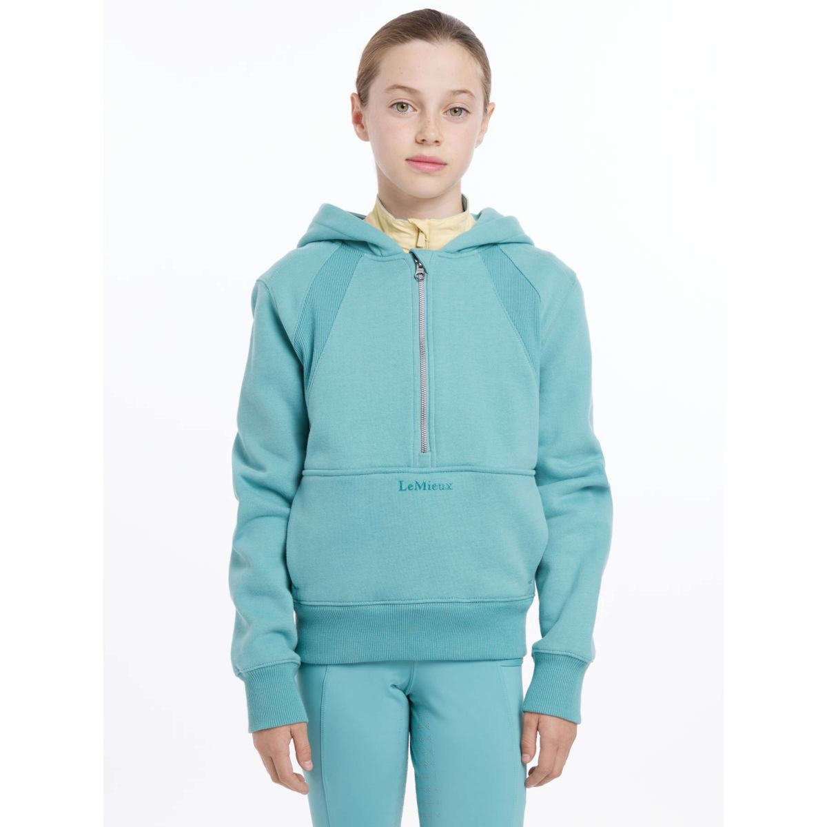 LeMieux Pull col Hoodie Harriet Pop Over Enfants Lagoon