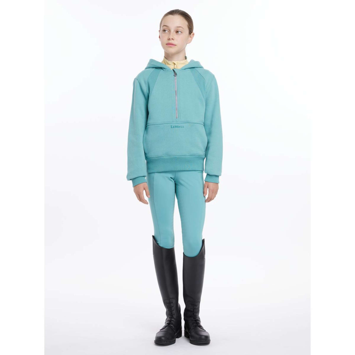 LeMieux Pull col Hoodie Harriet Pop Over Enfants Lagoon