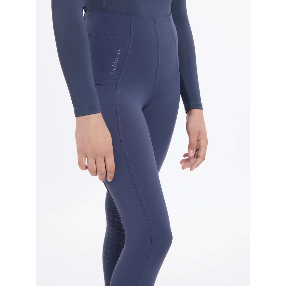 LeMieux Legging d'Équitation Orla Enfants Dusk Blue