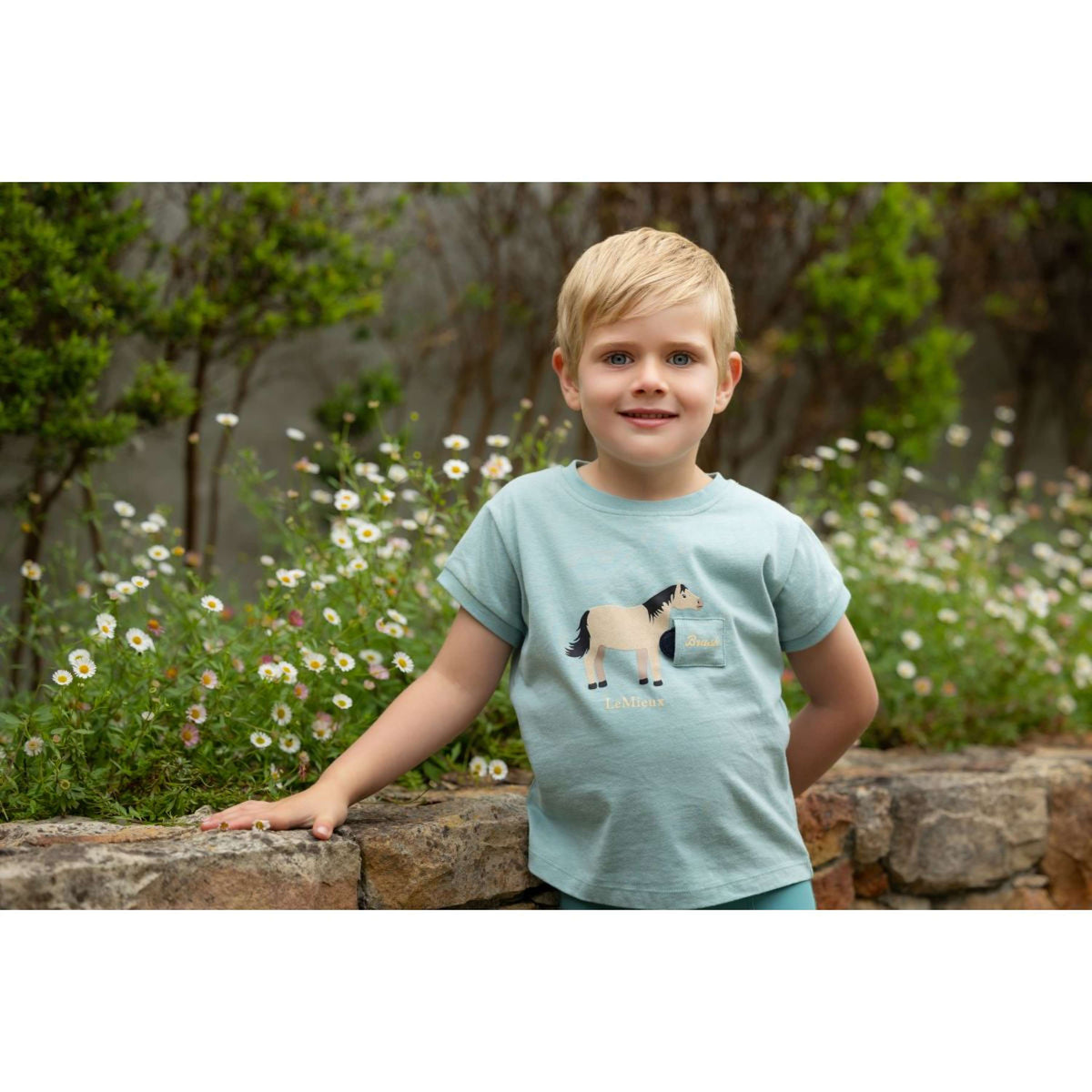 LeMieux T-Shirt Alex Tee Enfants Aqua