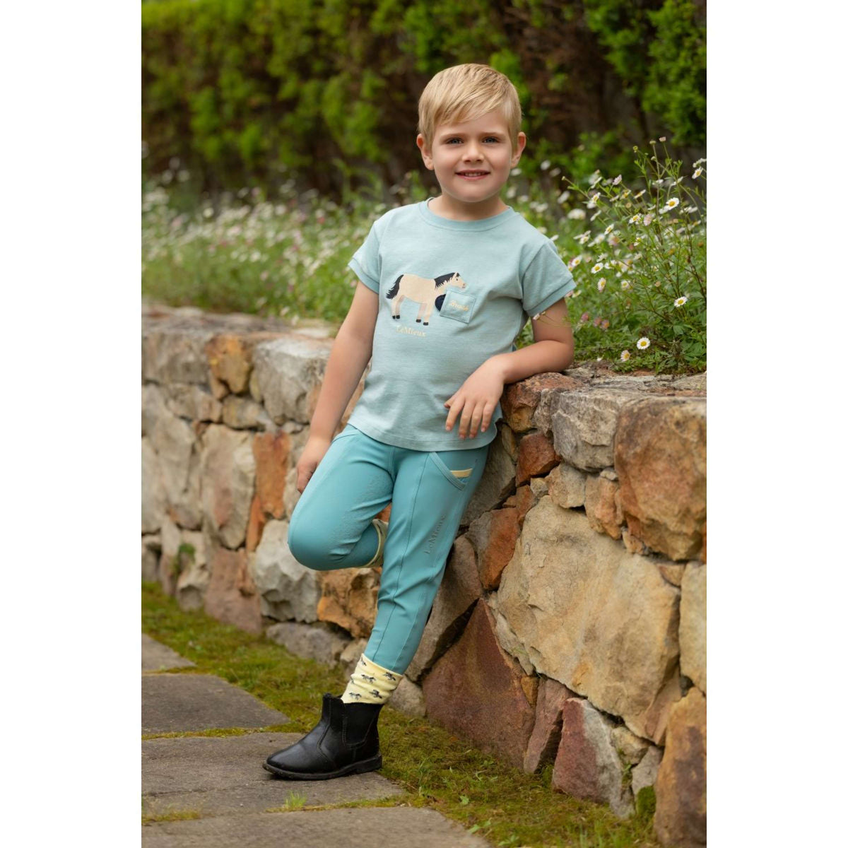 LeMieux T-Shirt Alex Tee Enfants Aqua