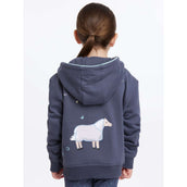 LeMieux Pull col Hoodie Charlie Zip Enfants Dusk Blue