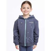 LeMieux Pull col Hoodie Charlie Zip Enfants Dusk Blue