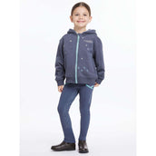 LeMieux Pull col Hoodie Charlie Zip Enfants Dusk Blue