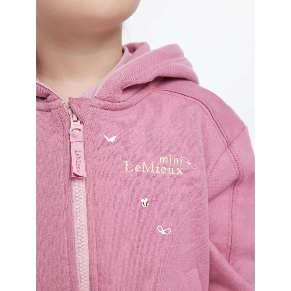 LeMieux Pull col Hoodie Charlie Zip Enfants Peony