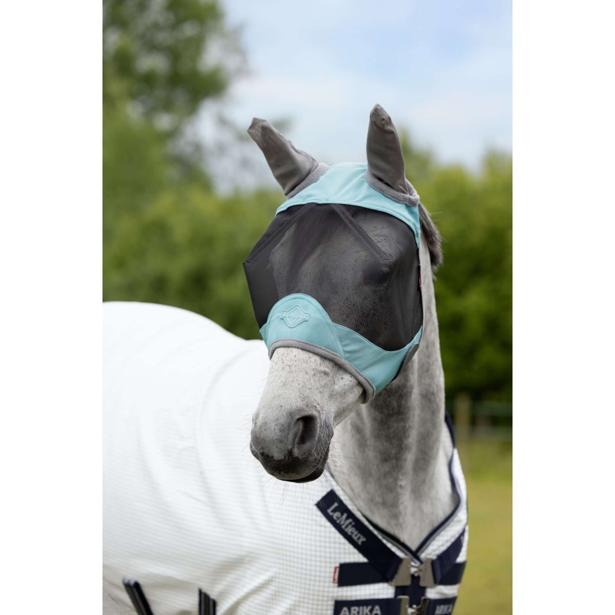 LeMieux Masque Anti-Mouches Visor-Tek Half Lagoon