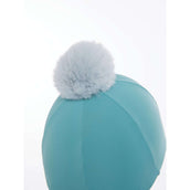 LeMieux Hat Silk Pom Lagoon/Aqua