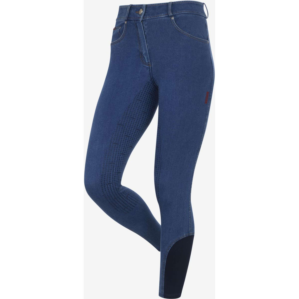 LeMieux Pantalon d'Équitation Dolly Denim Full Grip Denim
