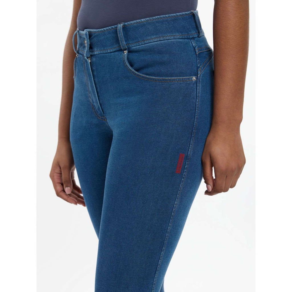 LeMieux Pantalon d'Équitation Dolly Denim Full Grip Denim