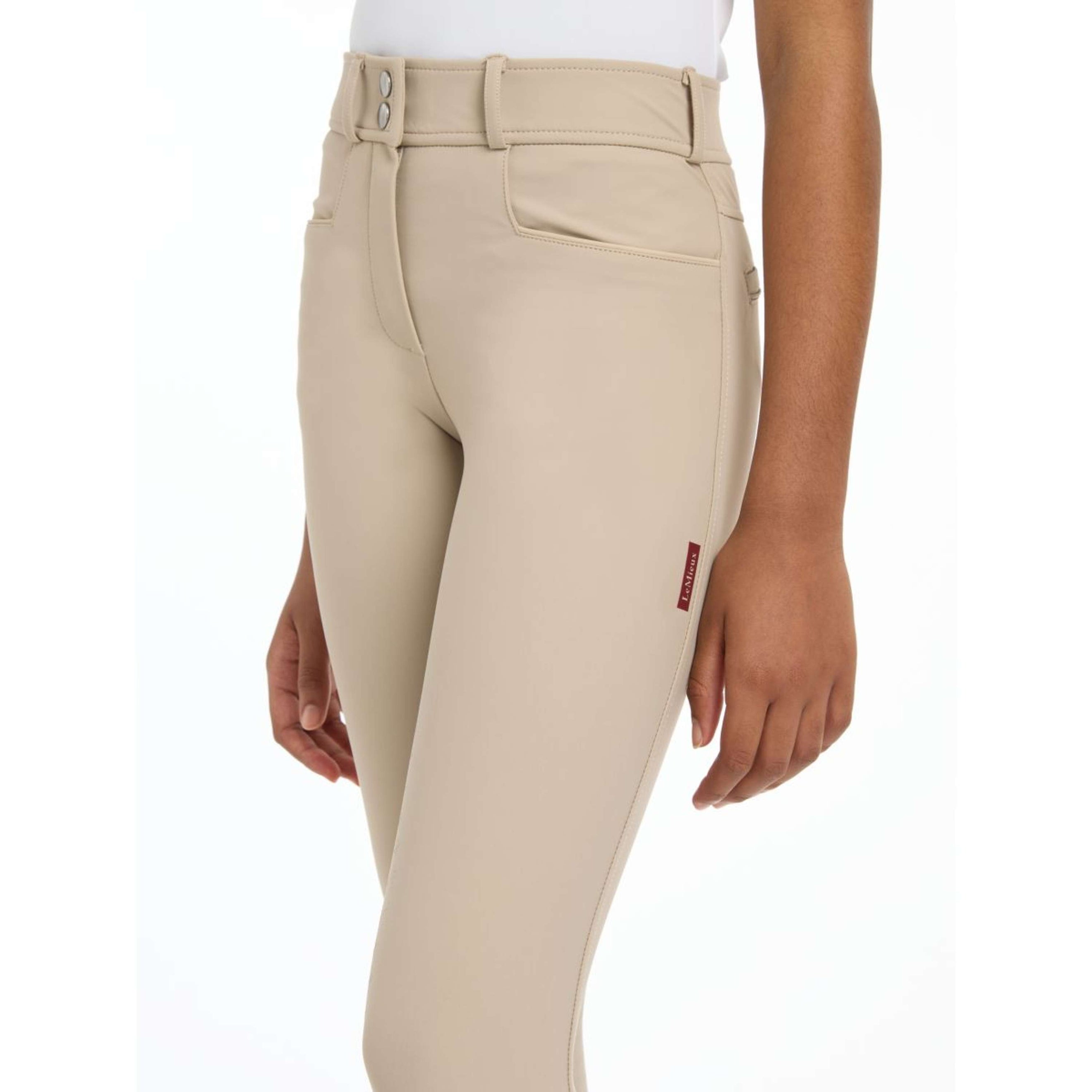 LeMieux Pantalon d'Équitation Izzy Kids Full Grip Almond LeMieux Pantalon d'Équitation Izzy Kids Full Grip Almond