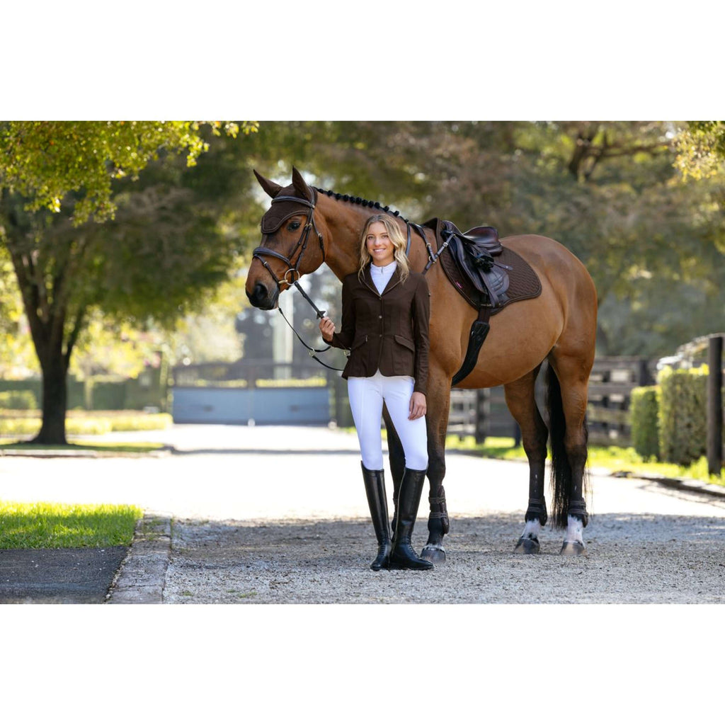 LeMieux Tapis de Selle Brilliance Close Contact Square de Saut Espresso