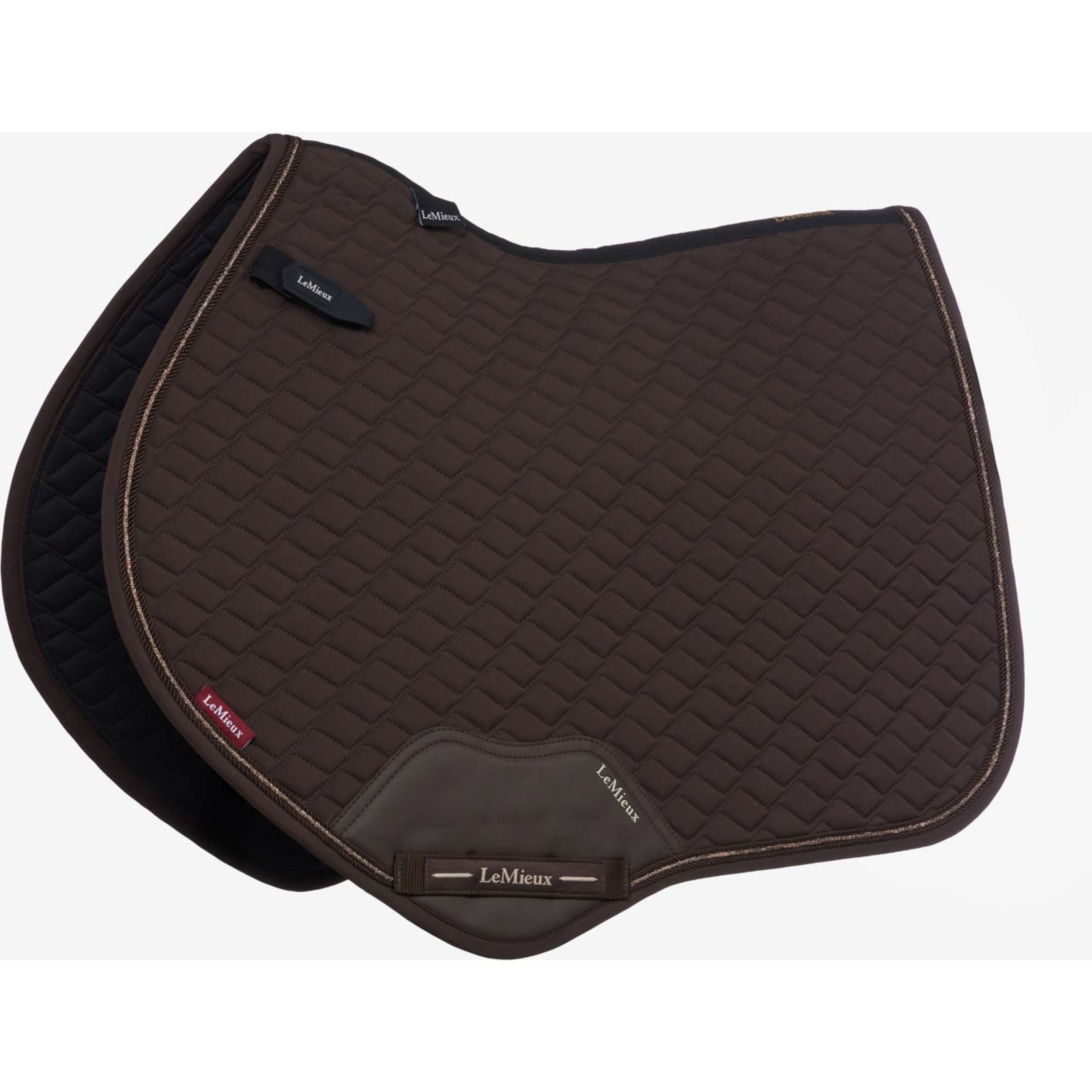 LeMieux Tapis de Selle Brilliance Close Contact Square de Saut Espresso