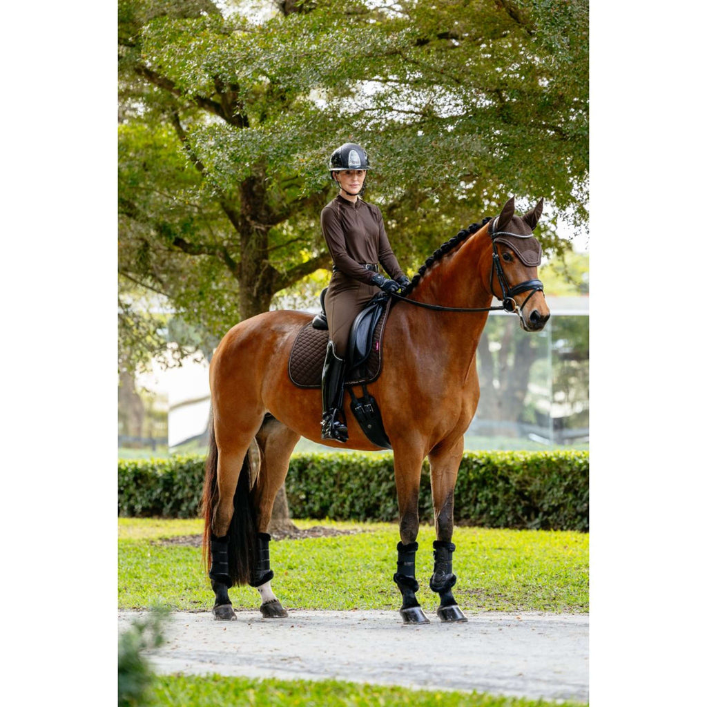 LeMieux Tapis de Selle Brilliance Dressage Espresso